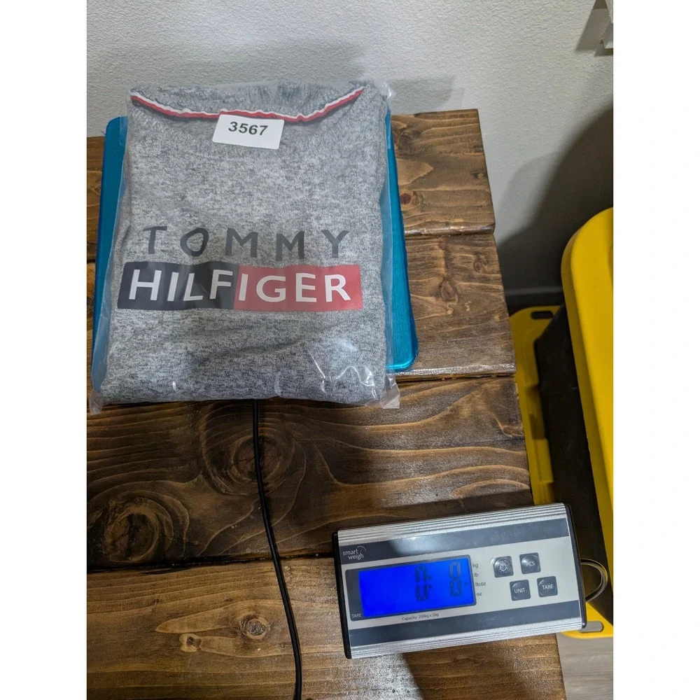 Tommy Hilfiger Womens Heather Gray Long Sleeve Crew Neck Pullover Sweatshirt‎